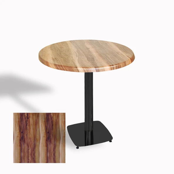 Tokyo Yuvarlak Masa (ESB) Çap 80cm - (Werzalit, Wermodin ve Allzalit Tabla) - Indiana Wood ürün görseli 1