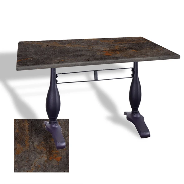 Çipa 3011 Döküm Ayak Masa 80x120 cm - (Werzalit, Wermodin ve Allzalit Tabla) - Metalic Oxid 3 ürün görseli 1