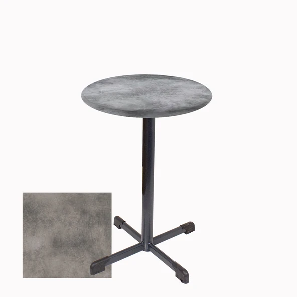 Bistro Masa Halley - (Werzalit, Wermodin ve Allzalit Tabla 60 cm çap) - Copperfield ürün görseli 1
