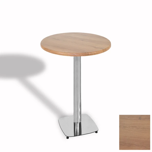 Bistro Masa Tokyo Kromnikel - (Werzalit, Wermodin ve Allzalit Tabla 70 cm çap) - Novagento ürün görseli 1
