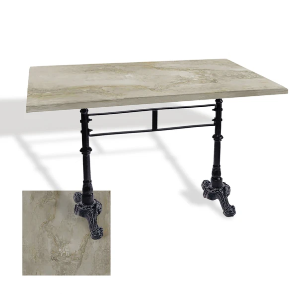 Çipa 3002 Döküm Ayak Masa 70x120 cm - (Werzalit, Wermodin ve Allzalit Tabla) - Irony ürün görseli 1