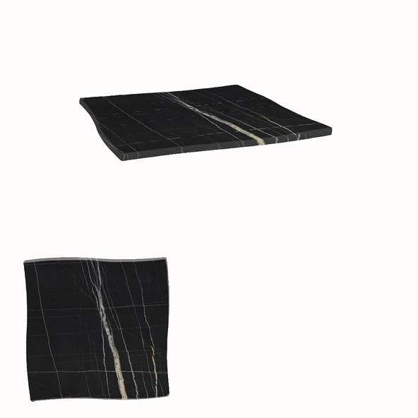 Wermodin Masa Tablası Dalgalı Kare 67x67 cm -  Palazzo ürün görseli 1