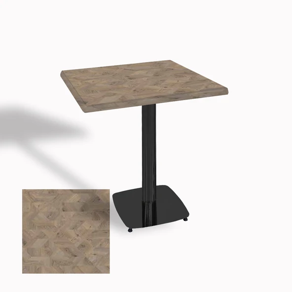 Tokyo Kare Masa (ESB) 80x80 cm - (Werzalit, Wermodin ve Allzalit Tabla) - Edgy Wood ürün görseli 1