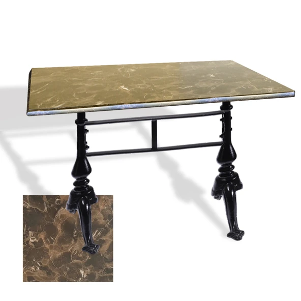 Çipa 3001 Döküm Ayak Masa 70x120 cm - (Werzalit, Wermodin ve Allzalit Tabla) - Karacabey Mermer ürün görseli 1