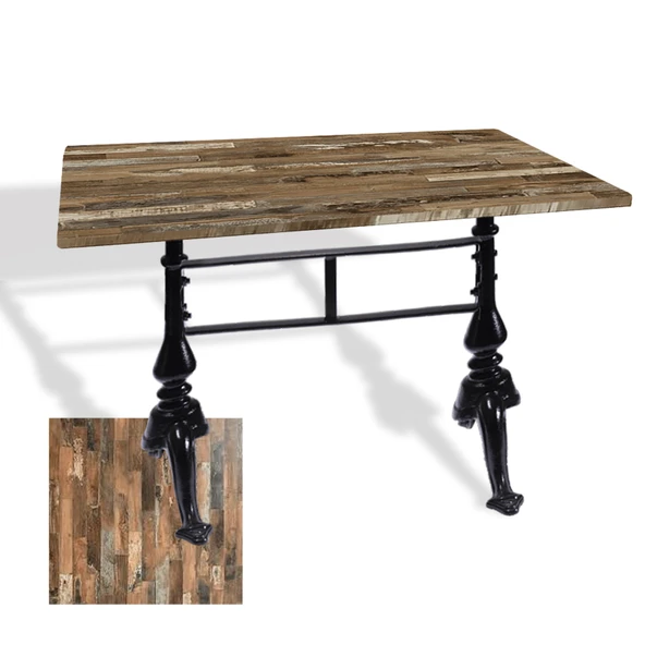 Çipa 3001 Döküm Ayak Masa 70x120 cm - (Werzalit, Wermodin ve Allzalit Tabla) - Maracaibo ürün görseli 1