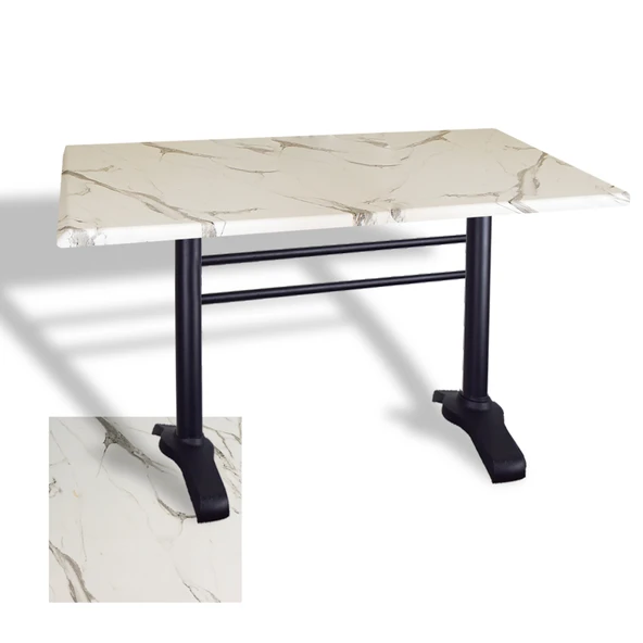 Çipa 3010 Döküm Ayak Masa 80x120 cm - (Werzalit, Wermodin ve Allzalit Tabla) - Afyon Mermer ürün görseli 1