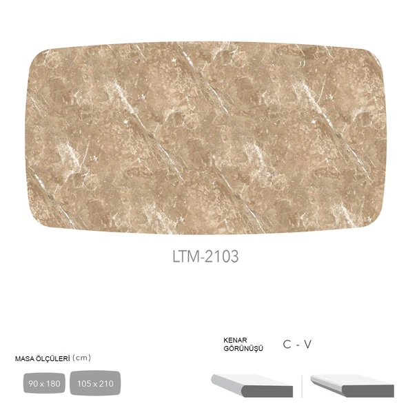 CDF Masa Tablası 105X210 - DCLTM2103 ürün görseli 1