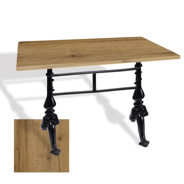 Çipa 3001 Döküm Ayak Masa 80x120 cm - (Werzalit, Wermodin ve Allzalit Tabla) - Canyon Palace Oak ürün görseli 1