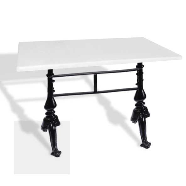 Çipa 3001 Döküm Ayak Masa 80x120 cm - (Werzalit, Wermodin ve Allzalit Tabla) - Beyaz ürün görseli 1
