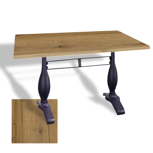 Çipa 3011 Döküm Ayak Masa 80x140 cm - (Werzalit, Wermodin ve Allzalit Tabla) - Canyon Palace Oak ürün görseli 1