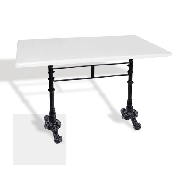 Çipa 3002 Döküm Ayak Masa 80x140 cm - (Werzalit, Wermodin ve Allzalit Tabla) - Beyaz ürün görseli 1