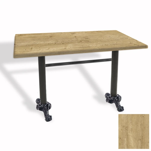 Çipa Döküm Ayak Masa 70x120 cm - (Werzalit, Wermodin ve Allzalit Tabla) - Avalon Pine ürün görseli 1