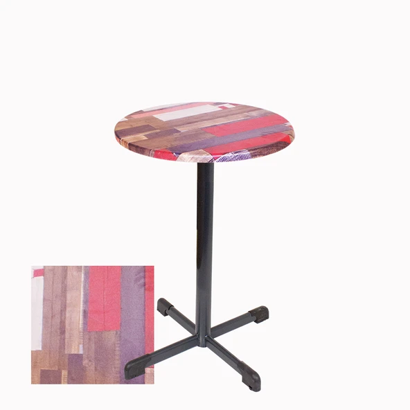 Bistro Masa Halley - (Werzalit, Wermodin ve Allzalit Tabla 60 cm çap) - Redwood ürün görseli 1