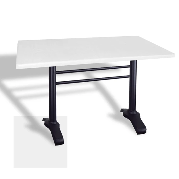 Çipa 3010 Döküm Ayak Masa 70x120 cm - (Werzalit, Wermodin ve Allzalit Tabla) - Beyaz ürün görseli 1