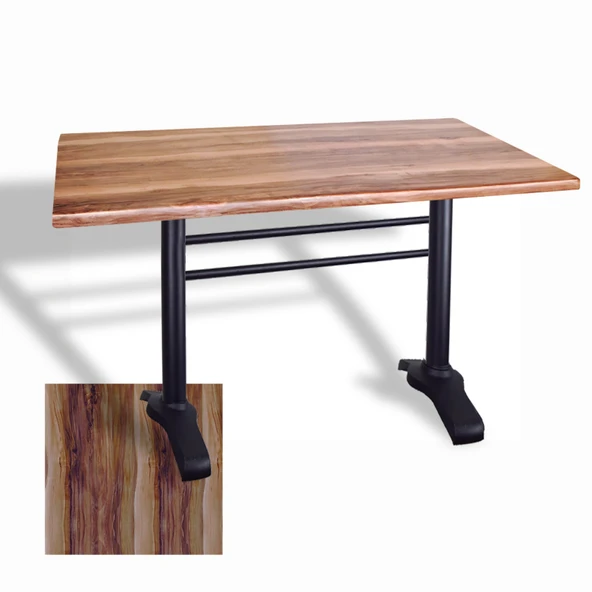 Çipa 3010 Döküm Ayak Masa 80x120 cm - (Werzalit, Wermodin ve Allzalit Tabla) - Indiana Wood ürün görseli 1