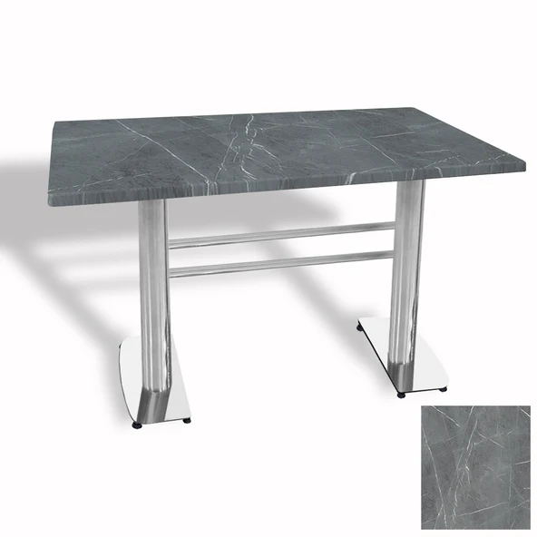 Tokyo Masa Kromnikel (Werzalit, Allzalit yada Wermodin Tabla 80x140) - Light Temperado ürün görseli 1