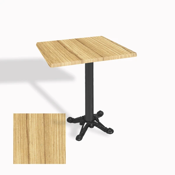 Çipa Döküm Ayak Kare Masa 80X80 cm - (Werzalit, Wermodin ve Allzalit Tabla) - Coco Bolo ürün görseli 1