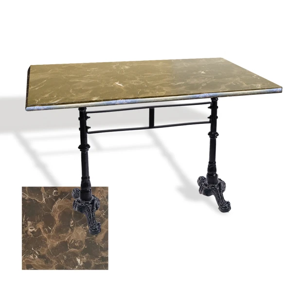 Çipa 3002 Döküm Ayak Masa 80x120 cm - (Werzalit, Wermodin ve Allzalit Tabla) - Karacabey Mermer ürün görseli 1