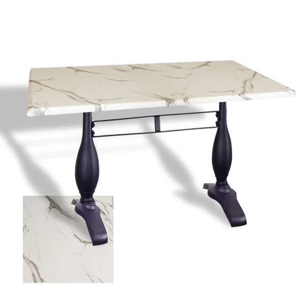 Çipa 3011 Döküm Ayak Masa 70x120 cm - (Werzalit, Wermodin ve Allzalit Tabla) - Afyon Mermer ürün görseli 1