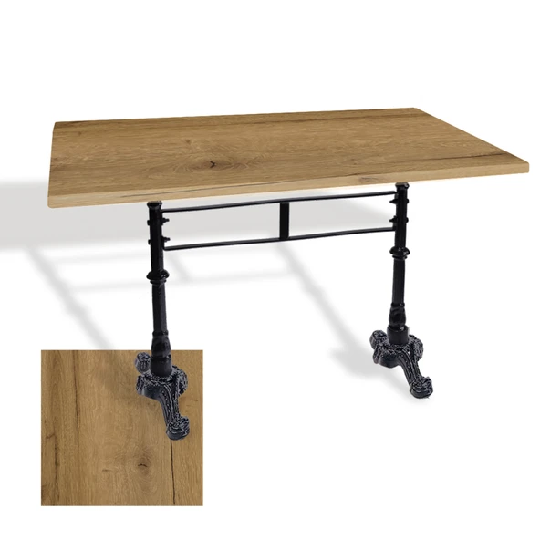 Çipa 3002 Döküm Ayak Masa 80x140 cm - (Werzalit, Wermodin ve Allzalit Tabla) - Canyon Palace Oak ürün görseli 1