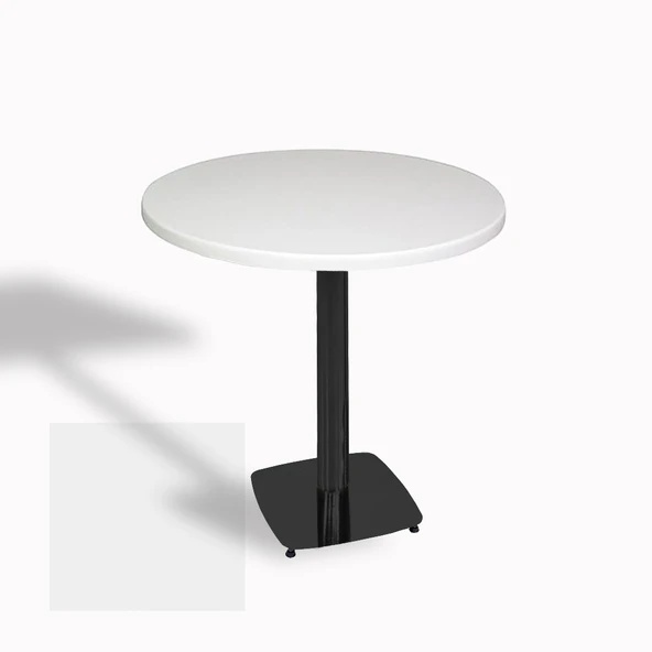 Tokyo Yuvarlak Masa (ESB) Çap 70cm - (Werzalit, Wermodin ve Allzalit Tabla) - Beyaz ürün görseli 1