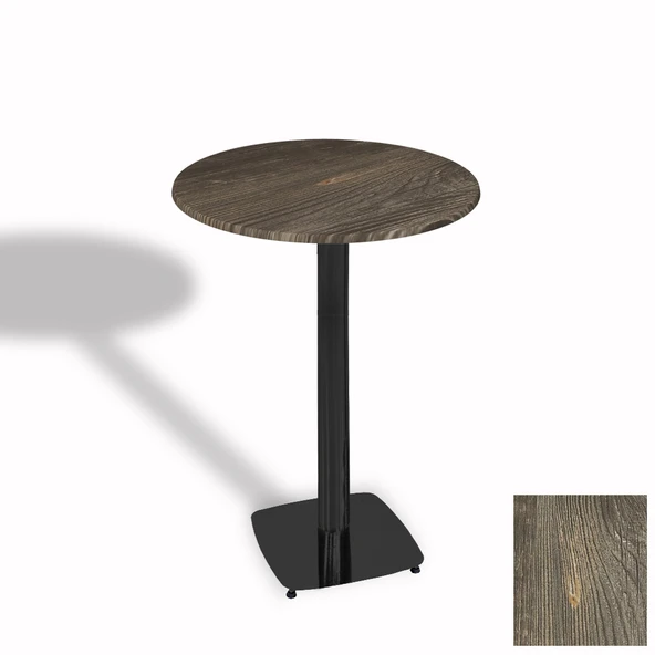 Bistro Masa Tokyo ESB - (Werzalit, Wermodin ve Allzalit Tabla 60 cm çap) - Old Pine ürün görseli 1