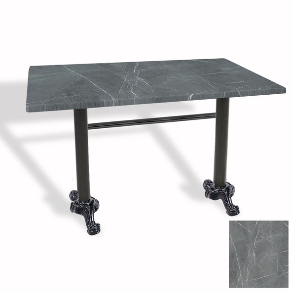 Çipa Döküm Ayak Masa 70x120 cm - (Werzalit, Wermodin ve Allzalit Tabla) - Light Temperado ürün görseli 1