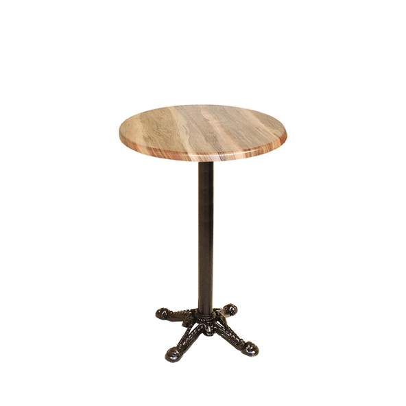 Bistro Döküm Ayak Çipa Masa -  (Werzalit, Wermodin ve Allzalit Tabla 70 cm çap) -  Indiana Wood ürün görseli 1