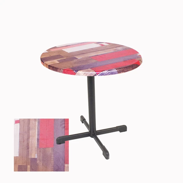 Halley Yuvarlak ESB Masa Çap 70cm - (Werzalit, Wermodin ve Allzalit Tabla) - Red Wood ürün görseli 1