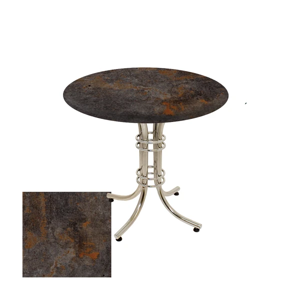Buket Yuvarlak Masa Çap 60cm - (Werzalit, Wermodin ve Allzalit Tabla) - Metalic Oxid 3 ürün görseli 1