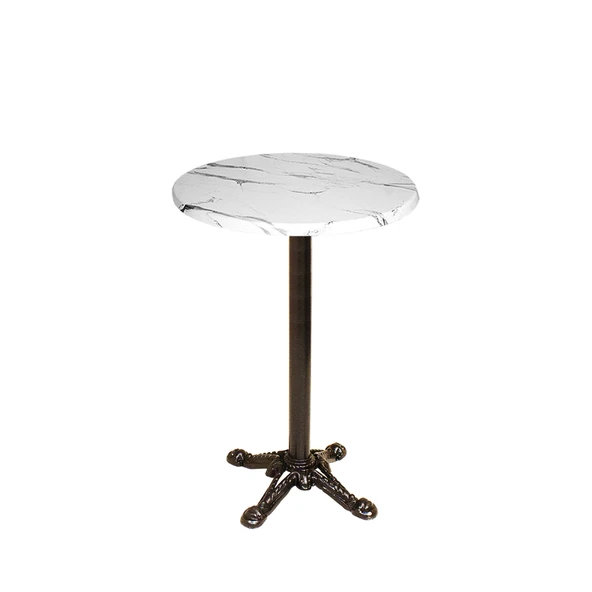 Bistro Döküm Ayak Çipa Masa -  (Werzalit, Wermodin ve Allzalit Tabla 70 cm çap) -  Afyon Mermer ürün görseli 1