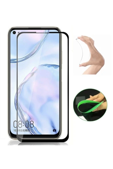 Huawei P40 Lite E Ekran Koruyucu Seramik Nano Cam Esnek Tam Full Kaplayan Kırılmaz ürün görseli 1