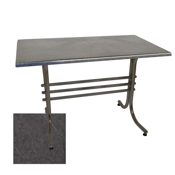 Japon Mutfak Masası 80x120 cm ESB - (Werzalit, Wermodin ve Allzalit Tabla) - Grey Marble ürün görseli 1