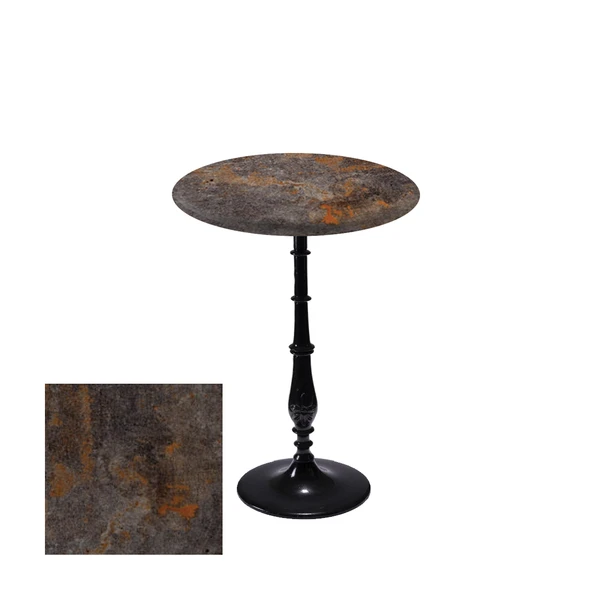 Bistro Döküm Ayak Çipa-6006 Masa -  (Werzalit, Wermodin ve Allzalit Tabla 70 cm çap) - Metalic Oxid 3 ürün görseli 1