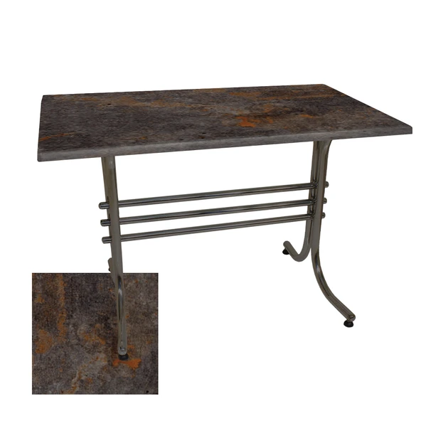 Japon Mutfak Masası 70x120 cm ESB - (Werzalit, Wermodin ve Allzalit Tabla) - Metalic Oxid 3 ürün görseli 1
