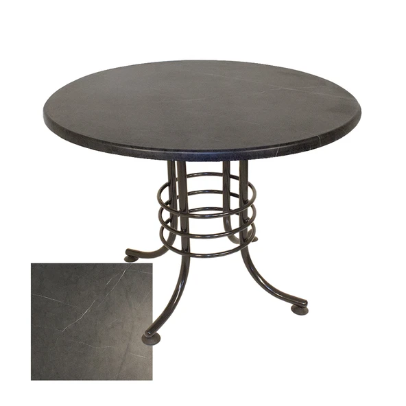 Buket Mega Yuvarlak ESB Masa Çap 107cm - (Werzalit, Wermodin ve Allzalit Tabla) - Grey Marble ürün görseli 1