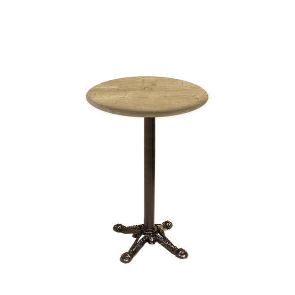 Bistro Döküm Ayak Çipa Masa -  (Werzalit, Wermodin ve Allzalit Tabla 60 cm çap) - Avalon Pine ürün görseli 1