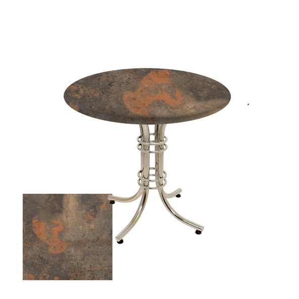 Buket Yuvarlak Masa Çap 80cm - (Werzalit, Wermodin ve Allzalit Tabla) - Metalic Oxid 1 ürün görseli 1