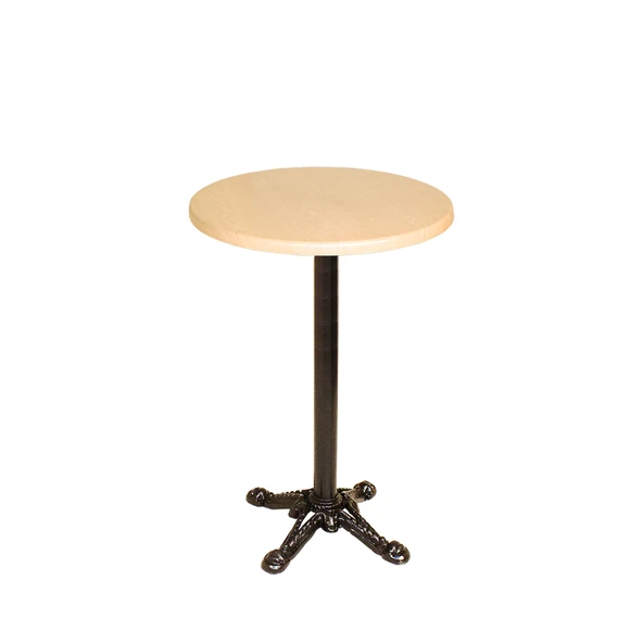 Bistro Döküm Ayak Çipa Masa -  (Werzalit, Wermodin ve Allzalit Tabla 70 cm çap) -  Akçaağaç ürün görseli 1