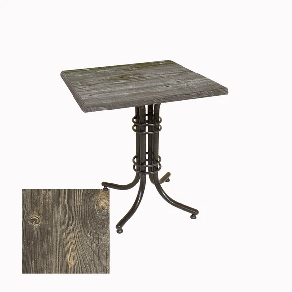 Buket Kare ESB Masa 80x80cm - (Werzalit, Wermodin ve Allzalit Tabla) - Old Pine ürün görseli 1