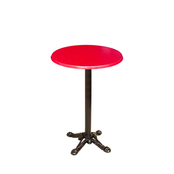 Bistro Döküm Ayak Çipa Masa -  (Werzalit, Wermodin ve Allzalit Tabla 70 cm çap) -  Kırmızı ürün görseli 1