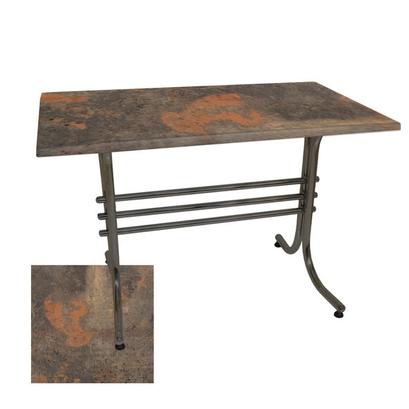 Japon Mutfak Masası 80x120 cm ESB - (Werzalit, Wermodin ve Allzalit Tabla) - Metalic Oxid 1 ürün görseli 1