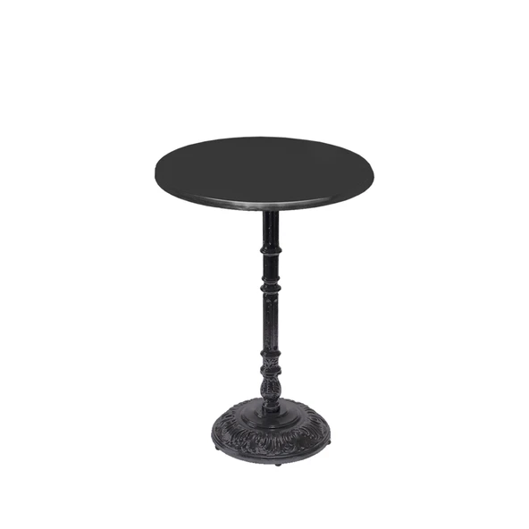 Bistro Döküm Ayak Çipa-6075 Masa -  (Werzalit, Wermodin ve Allzalit Tabla 70 cm çap) - Siyah ürün görseli 1