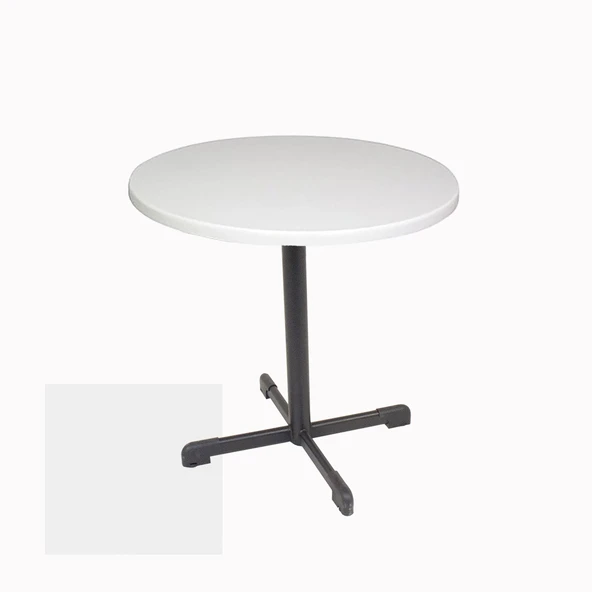 Halley Yuvarlak ESB Masa Çap 80cm - (Werzalit, Wermodin ve Allzalit Tabla) - Beyaz ürün görseli 1