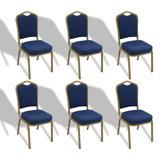 Hilton Konferans Sandalye - Lacivert (6 Adet) ürün görseli 1