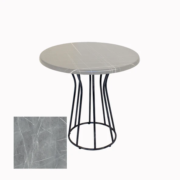 Palermo Yuvarlak Masa Çap 80cm - (Werzalit, Wermodin ve Allzalit Tabla) - Light Temperado ürün görseli 1