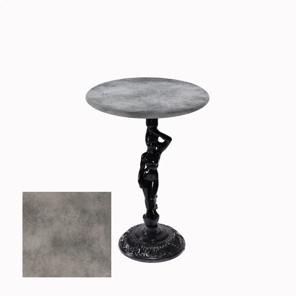 Bistro Döküm Ayak Çipa Angel Masa -  (Werzalit, Wermodin ve Allzalit Tabla 60 cm çap) - Copperfield ürün görseli 1