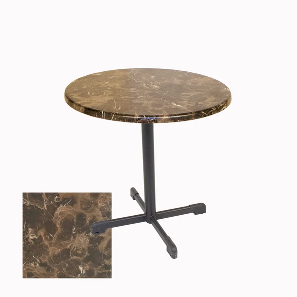 Halley Yuvarlak ESB Masa Çap 70cm - (Werzalit, Wermodin ve Allzalit Tabla) - Karacabey Mermer ürün görseli 1