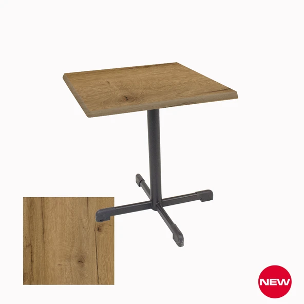 Halley Kare Masa 70x70 cm - (Werzalit, Wermodin ve Allzalit Tabla) - Canyon Palace Oak ürün görseli 1