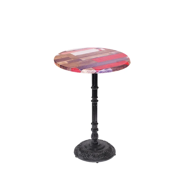 Bistro Döküm Ayak Çipa-6075 Masa -  (Werzalit, Wermodin ve Allzalit Tabla 60 cm çap) - Red Wood ürün görseli 1